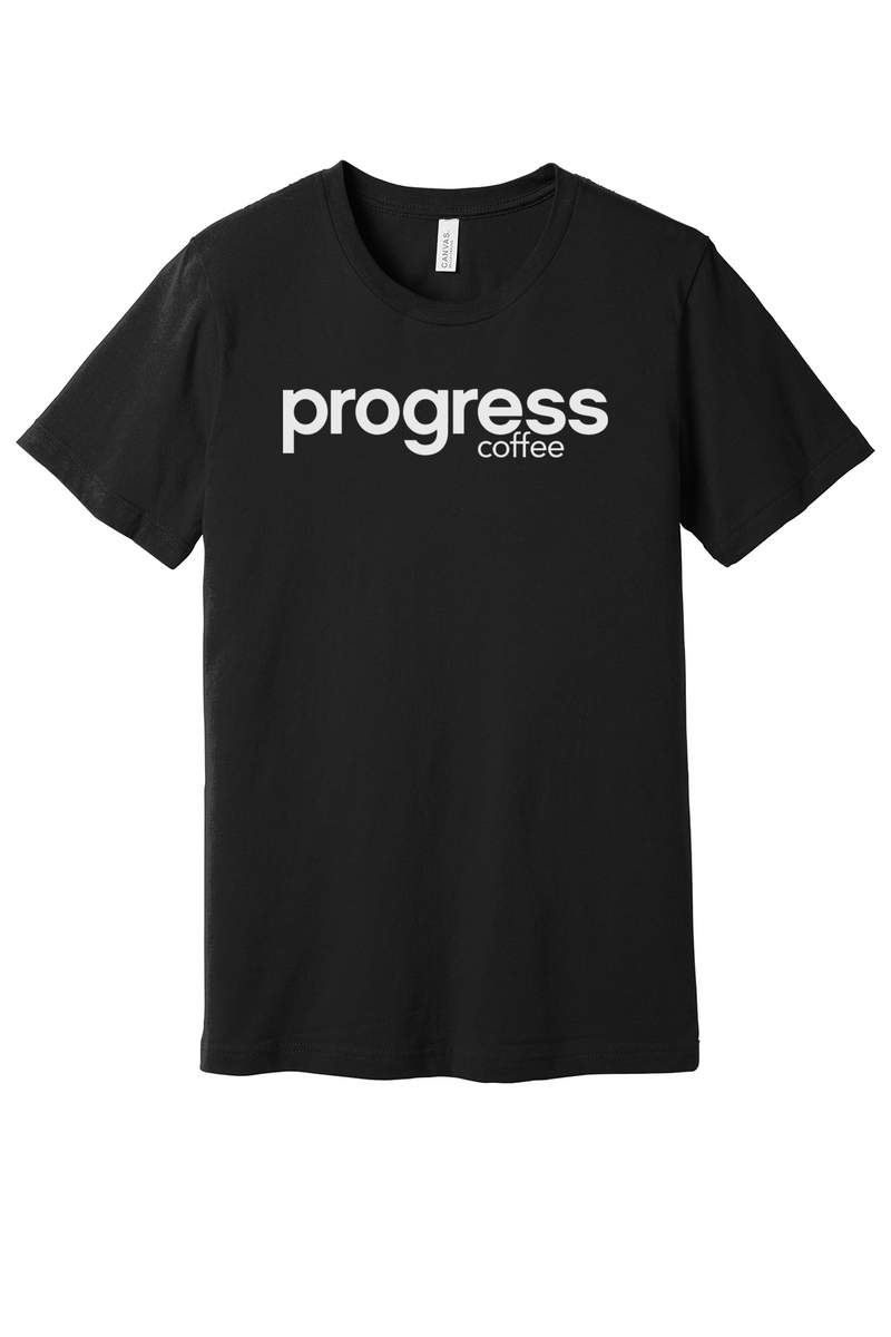 Black Progress Logo Tee