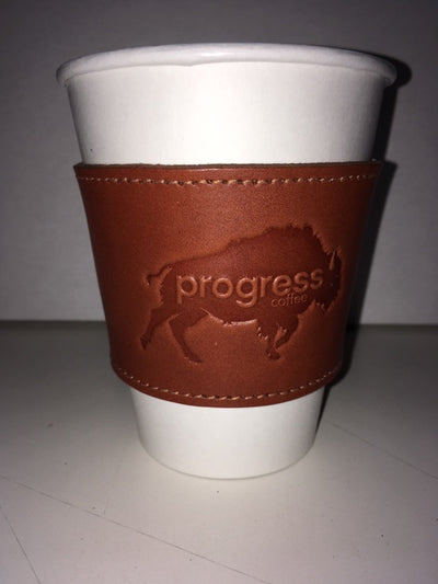 Leather Coffee Cup Sleeves – Progress Coffee Roasting